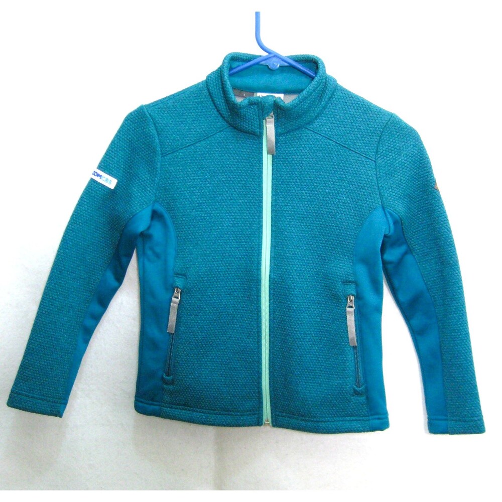 Spyder Sweatshirt Boy's Size Small Teal Blue Full Zip Long Sleeve Sweater Shirt